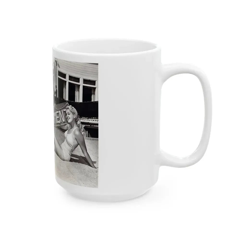 Joan Shawlee #30 (Vintage Female Icon) White Coffee Mug - Go Mug Yourself
