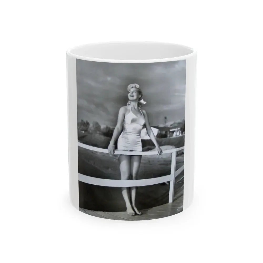 Joan Shawlee #32 (Vintage Female Icon) White Coffee Mug 11oz - Go Mug Yourself