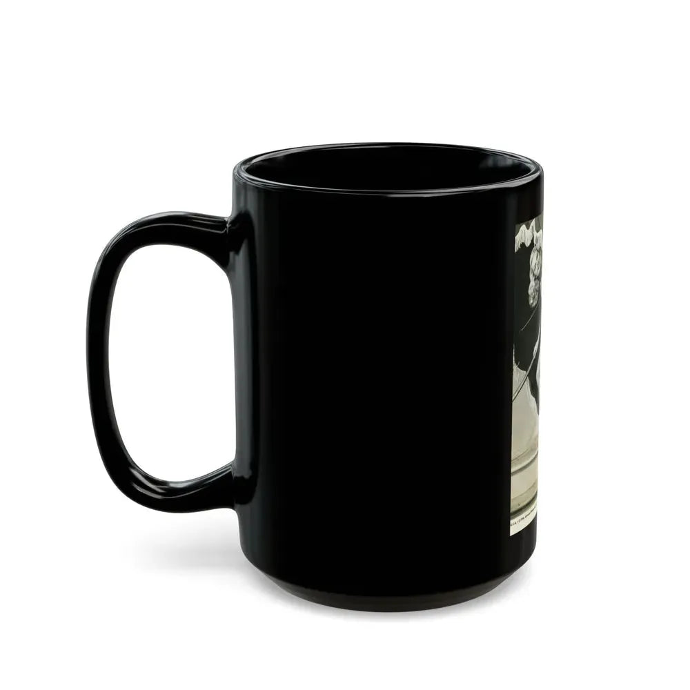Joan Shawlee #45 (Vintage Female Icon) Black Coffee Mug - Go Mug Yourself