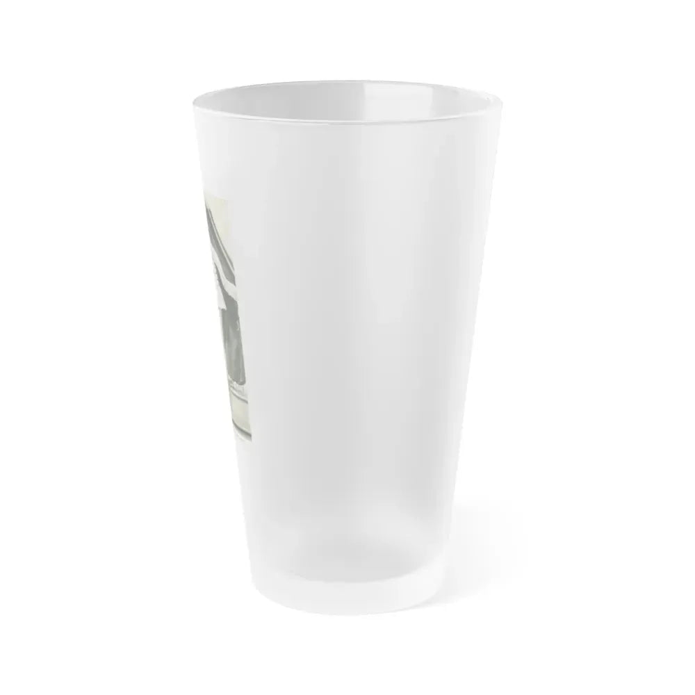 Joan Shawlee #45 (Vintage Female Icon) Frosted Pint Glass 16oz - Go Mug Yourself