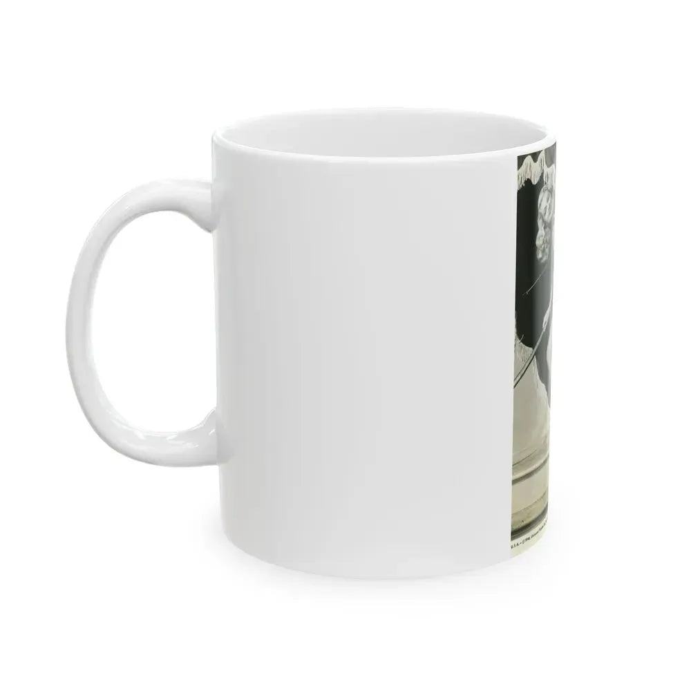 Joan Shawlee #45 (Vintage Female Icon) White Coffee Mug - Go Mug Yourself