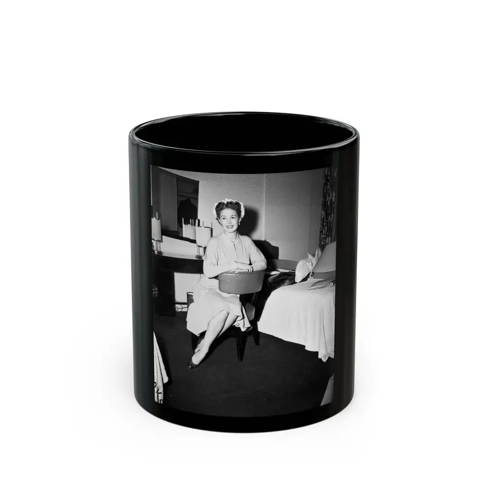 Joan Taylor #08 (Vintage Female Icon) Black Coffee Mug 11oz - Go Mug Yourself