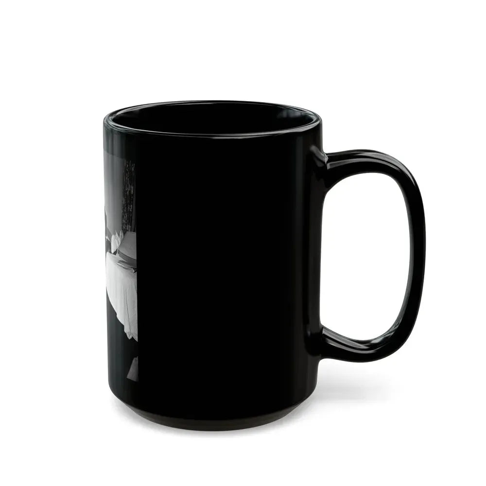 Joan Taylor #08 (Vintage Female Icon) Black Coffee Mug - Go Mug Yourself