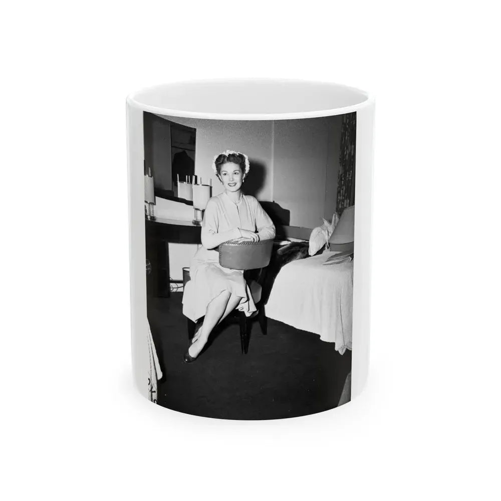 Joan Taylor #08 (Vintage Female Icon) White Coffee Mug 11oz - Go Mug Yourself