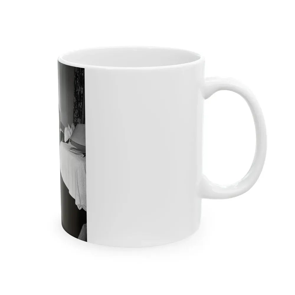 Joan Taylor #08 (Vintage Female Icon) White Coffee Mug - Go Mug Yourself