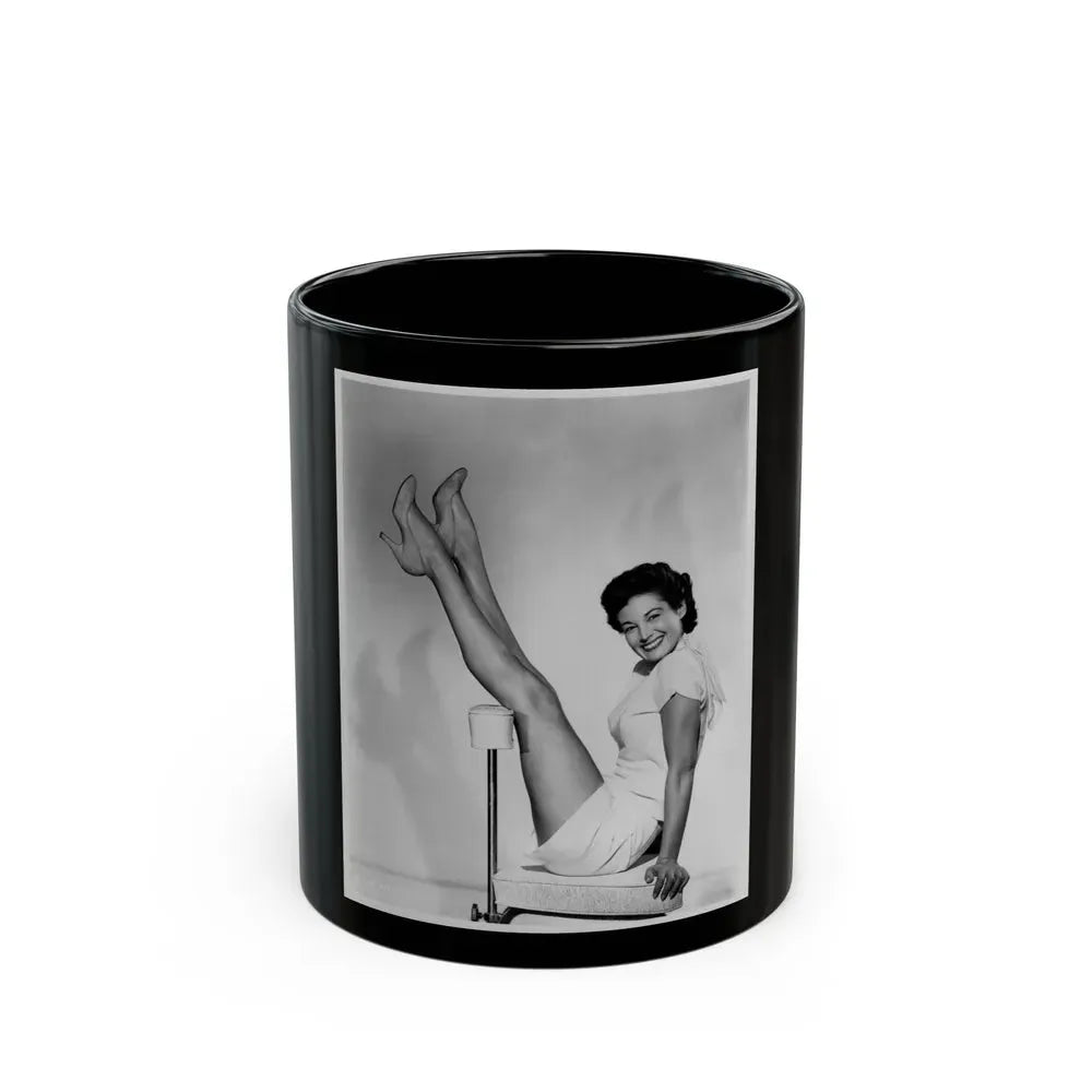 Joan Taylor #16 (Vintage Female Icon) Black Coffee Mug 11oz - Go Mug Yourself
