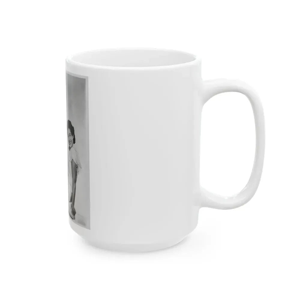 Joan Taylor #16 (Vintage Female Icon) White Coffee Mug - Go Mug Yourself