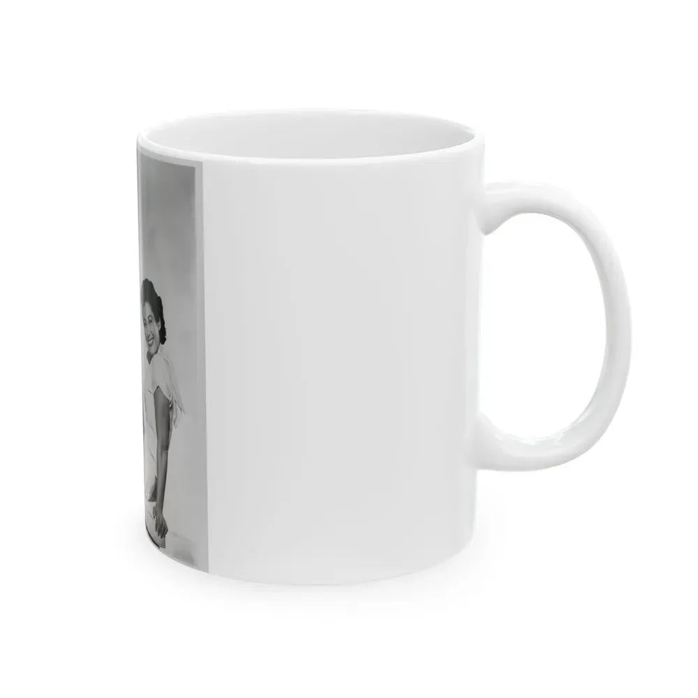 Joan Taylor #16 (Vintage Female Icon) White Coffee Mug - Go Mug Yourself