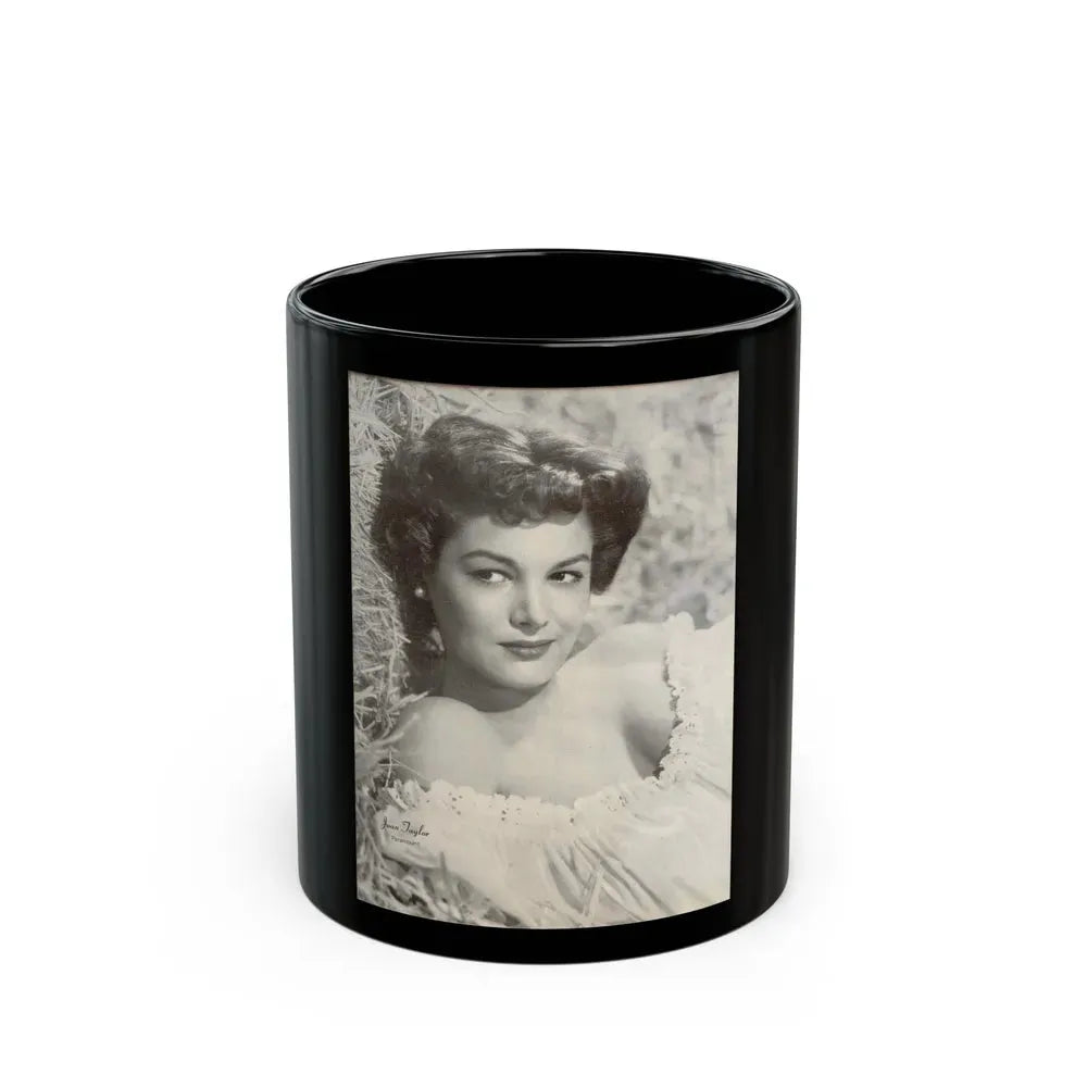 Joan Taylor #18 (Vintage Female Icon) Black Coffee Mug 11oz - Go Mug Yourself
