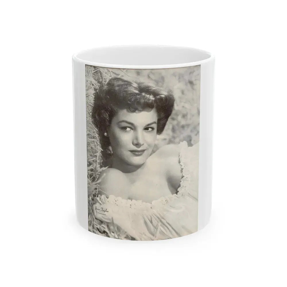 Joan Taylor #18 (Vintage Female Icon) White Coffee Mug 11oz - Go Mug Yourself