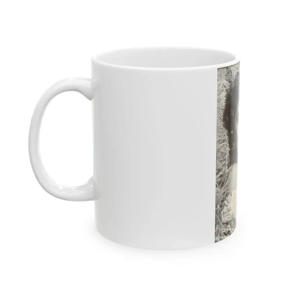 Joan Taylor #18 (Vintage Female Icon) White Coffee Mug - Go Mug Yourself