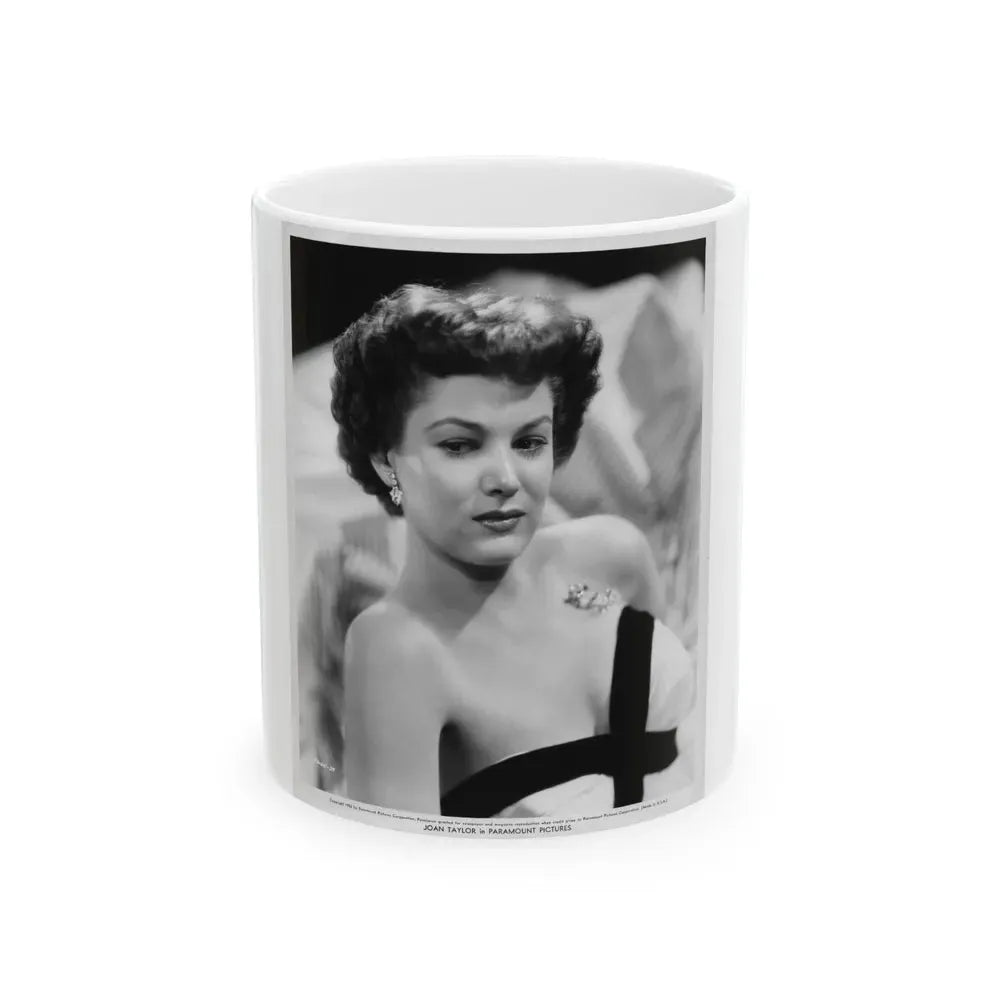 Joan Taylor #24 (Vintage Female Icon) White Coffee Mug 11oz - Go Mug Yourself
