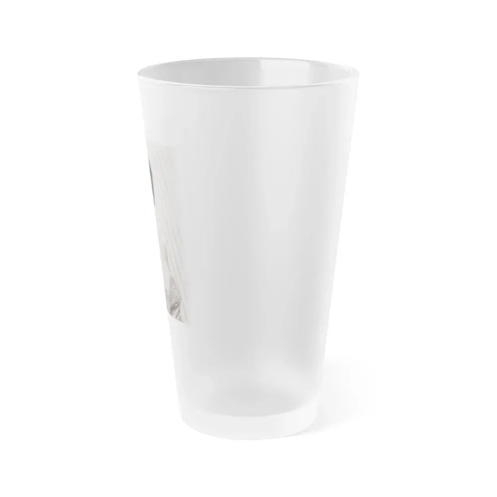 Joan Taylor #25 (Vintage Female Icon) Frosted Pint Glass 16oz - Go Mug Yourself