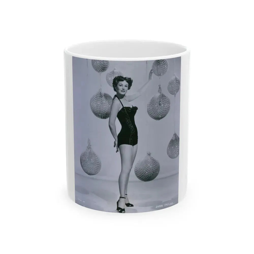 Joan Taylor #28 (Vintage Female Icon) White Coffee Mug 11oz - Go Mug Yourself