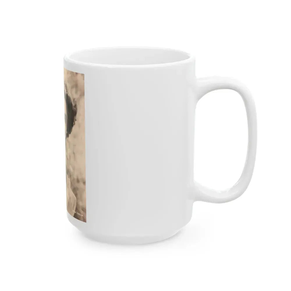 Joan Taylor #29 (Vintage Female Icon) White Coffee Mug - Go Mug Yourself