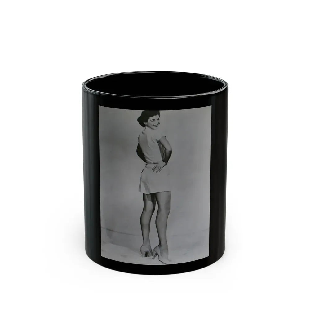 Joan Taylor #57 (Vintage Female Icon) Black Coffee Mug 11oz - Go Mug Yourself