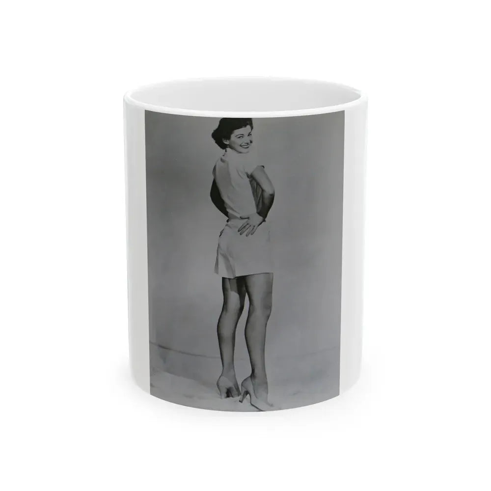 Joan Taylor #57 (Vintage Female Icon) White Coffee Mug 11oz - Go Mug Yourself
