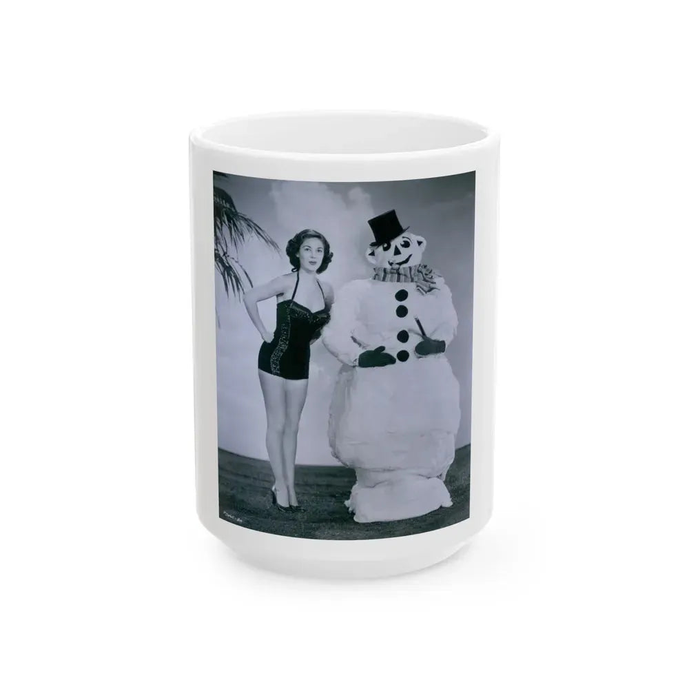 Joan Taylor #67 (Vintage Female Icon) White Coffee Mug 15oz - Go Mug Yourself