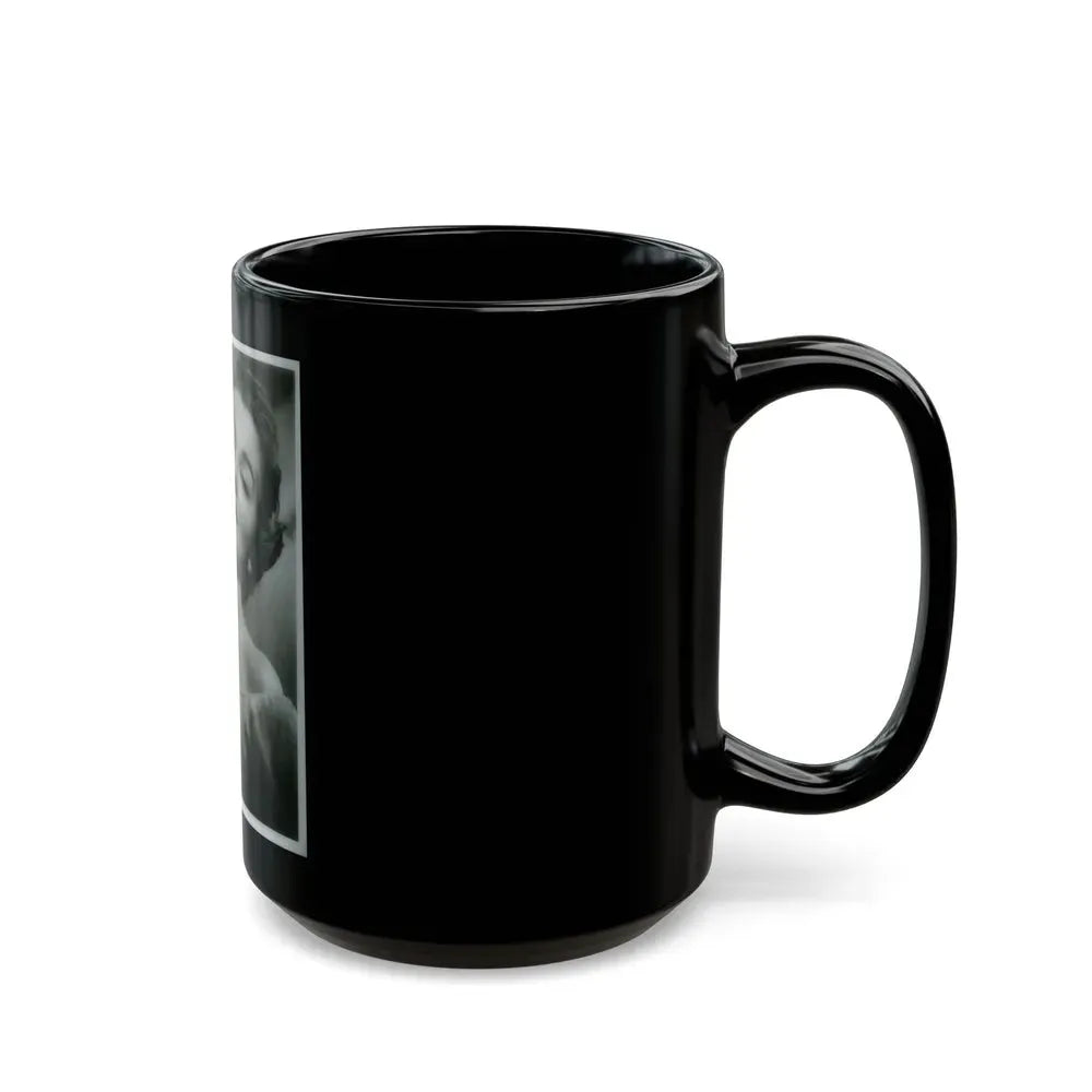 Joan Weldon #01 (Vintage Female Icon) Black Coffee Mug - Go Mug Yourself