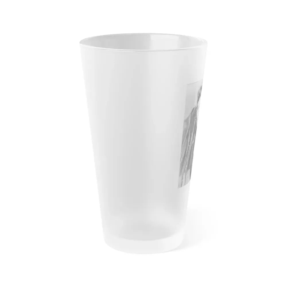 Joan Weldon #02 (Vintage Female Icon) Frosted Pint Glass 16oz - Go Mug Yourself