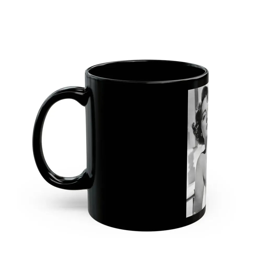 Joan Weldon #05 (Vintage Female Icon) Black Coffee Mug - Go Mug Yourself