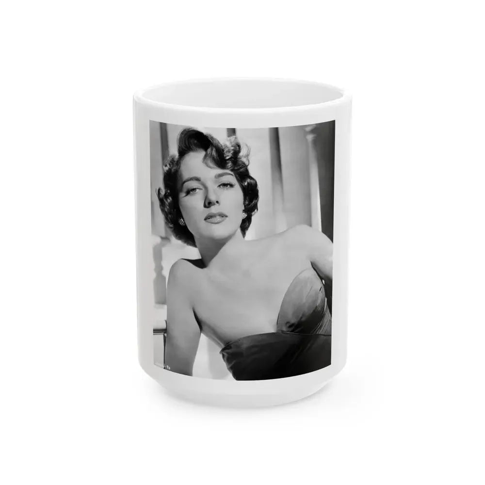 Joan Weldon #05 (Vintage Female Icon) White Coffee Mug 15oz - Go Mug Yourself