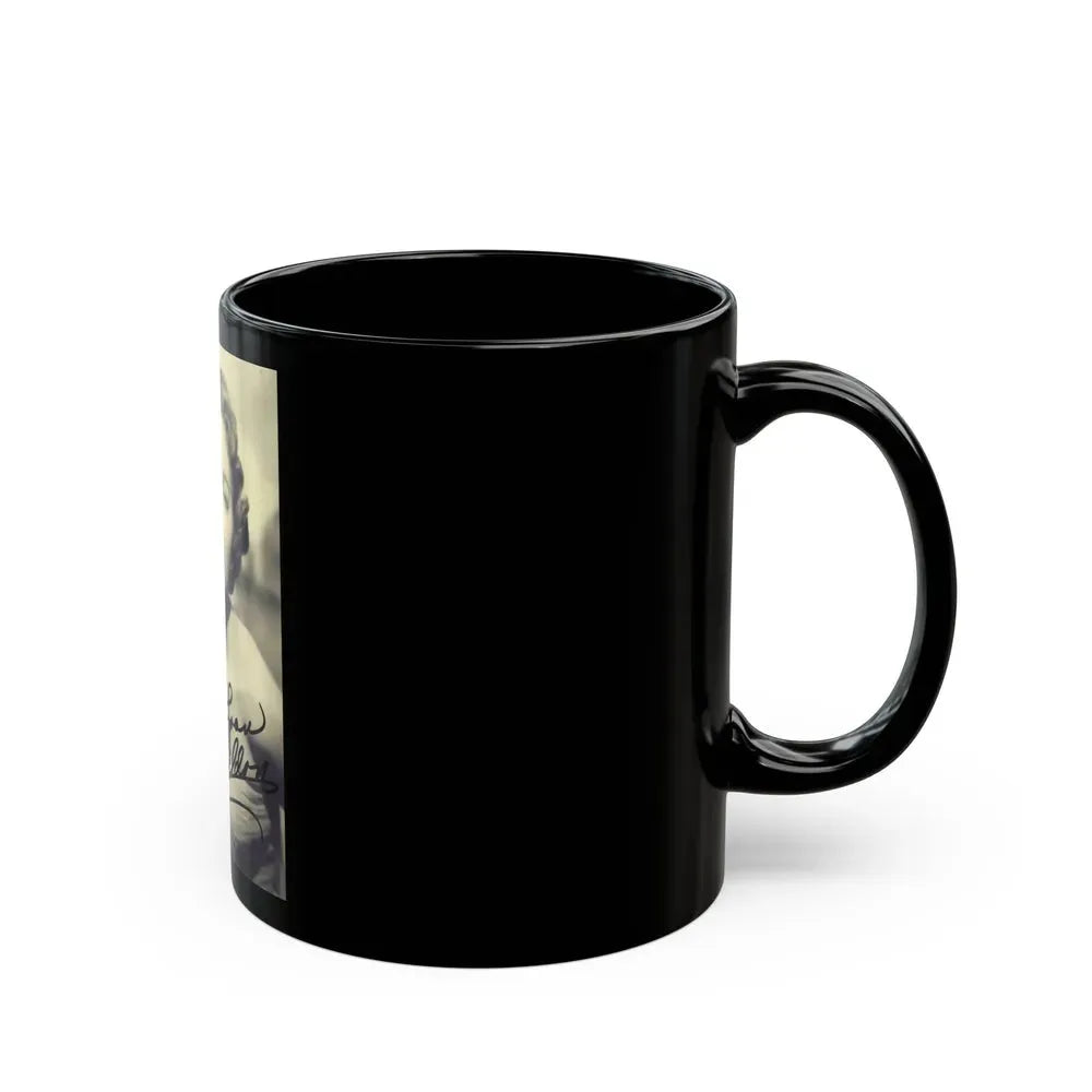 Joan Weldon #06 (Vintage Female Icon) Black Coffee Mug - Go Mug Yourself