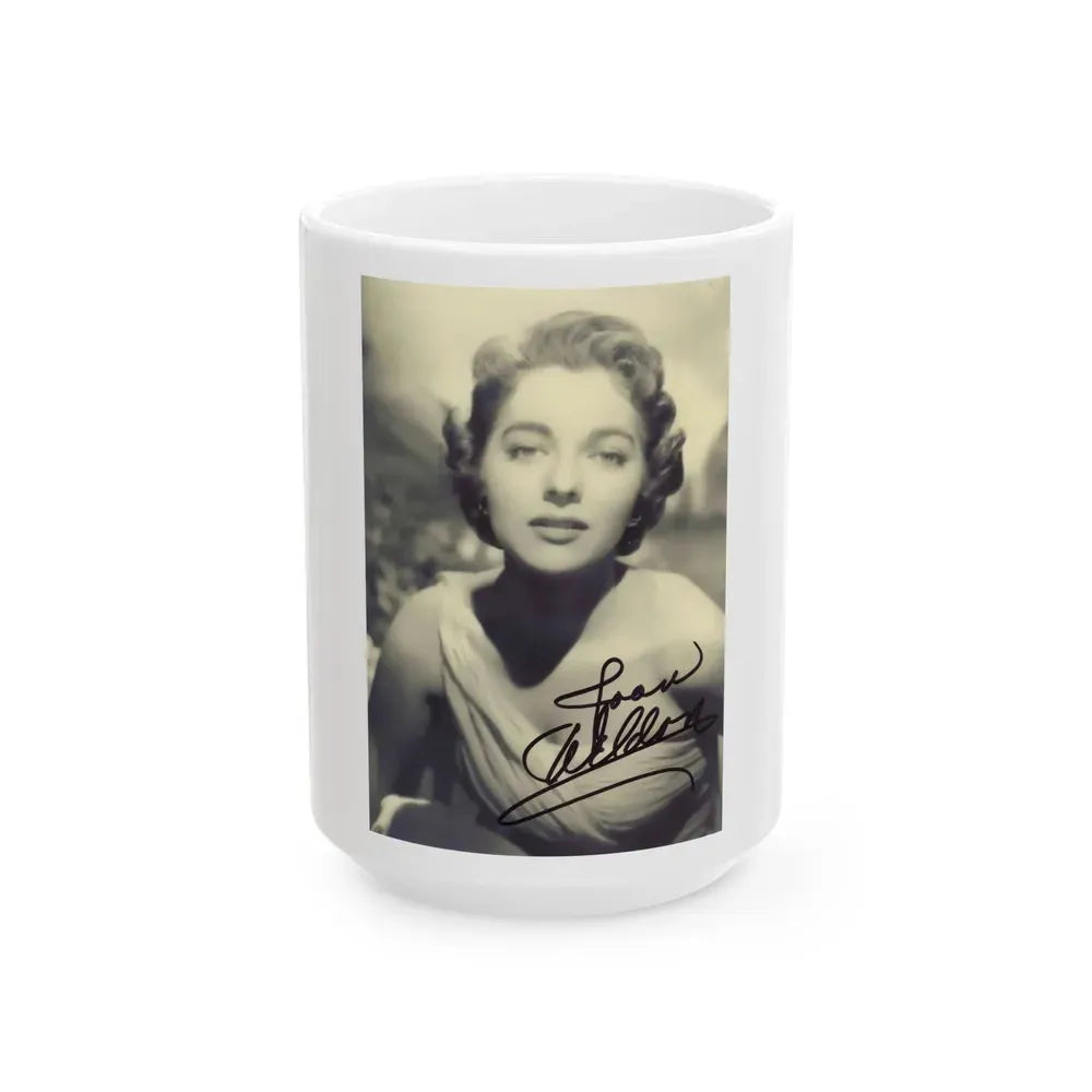 Joan Weldon #06 (Vintage Female Icon) White Coffee Mug 15oz - Go Mug Yourself