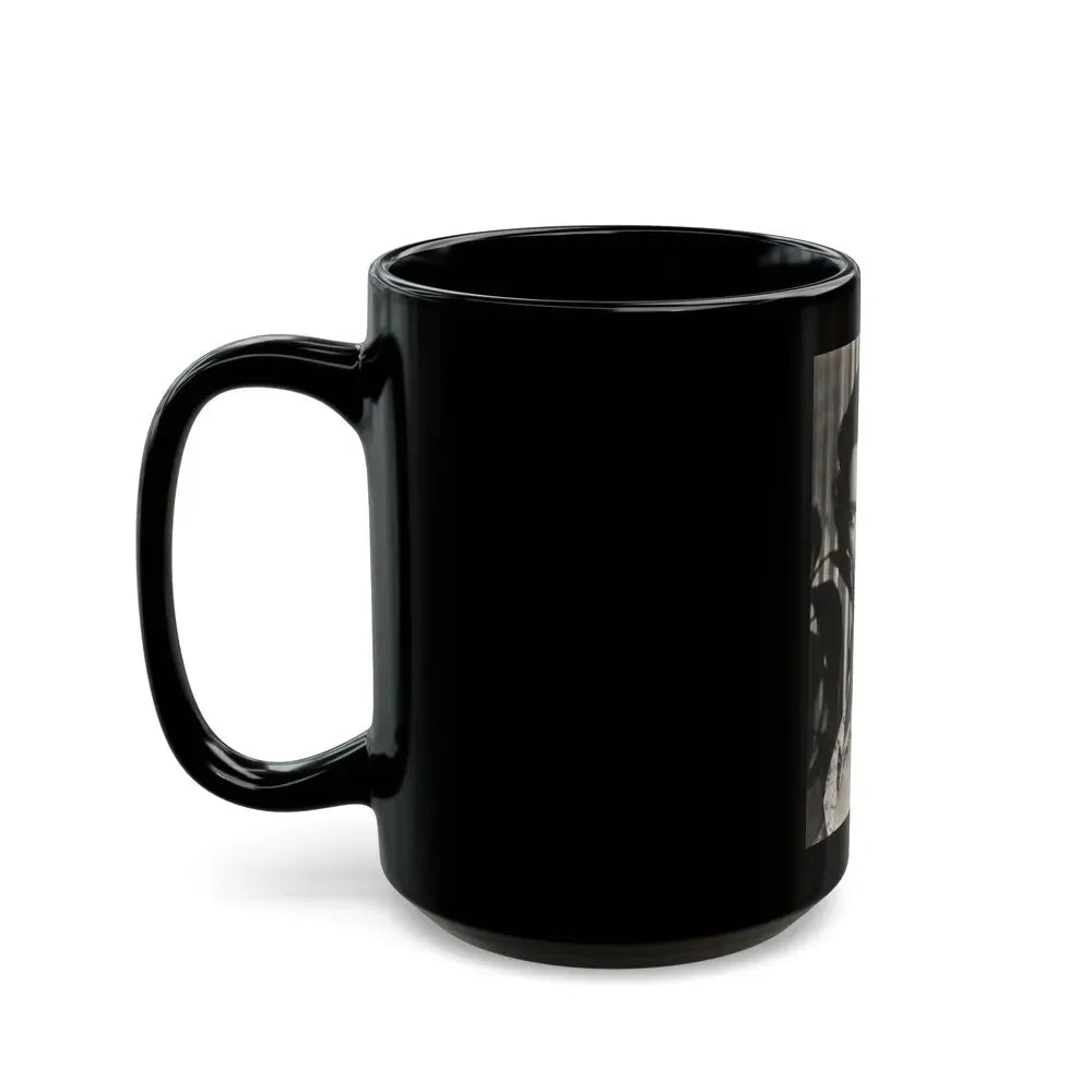 Joan Weldon #18 (Vintage Female Icon) Black Coffee Mug - Go Mug Yourself