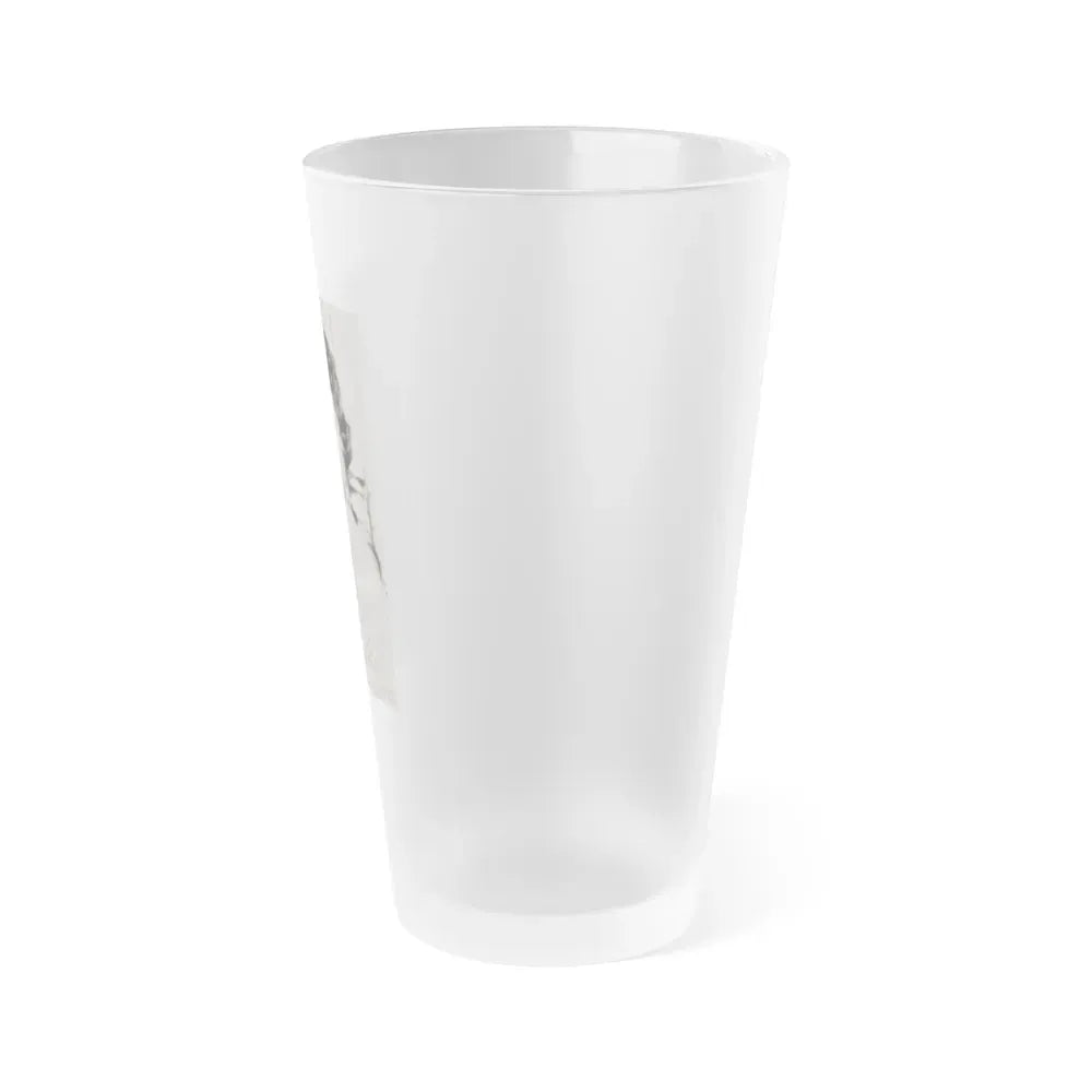 Joan Weldon #18 (Vintage Female Icon) Frosted Pint Glass 16oz - Go Mug Yourself