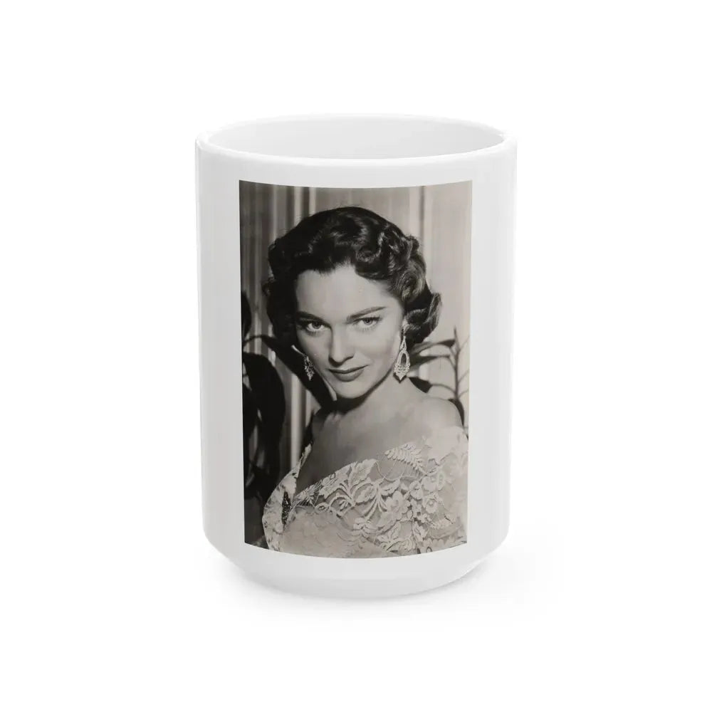 Joan Weldon #18 (Vintage Female Icon) White Coffee Mug 15oz - Go Mug Yourself