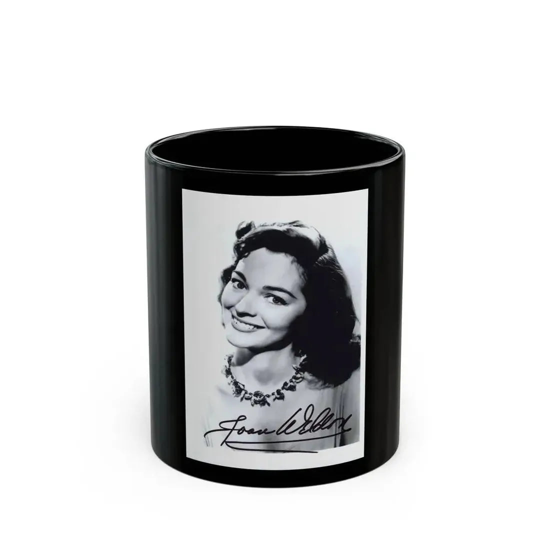 Joan Weldon #21 1 (Vintage Female Icon) Black Coffee Mug 11oz - Go Mug Yourself