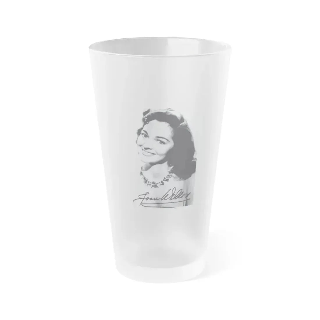 Joan Weldon #21 1 (Vintage Female Icon) Frosted Pint Glass 16oz 16oz Frosted - Go Mug Yourself