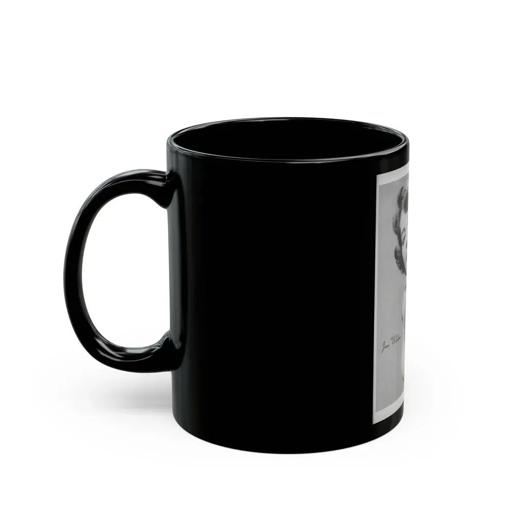 Joan Weldon #22 (Vintage Female Icon) Black Coffee Mug - Go Mug Yourself