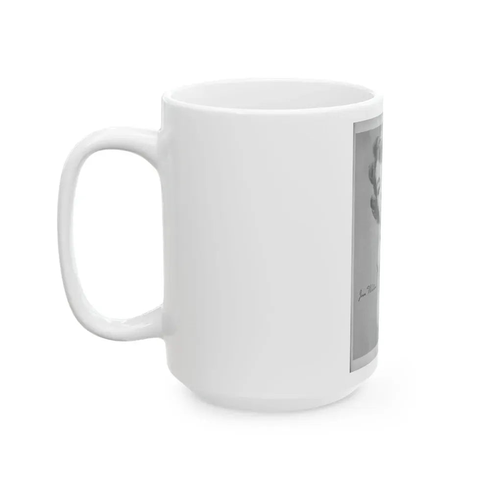 Joan Weldon #22 (Vintage Female Icon) White Coffee Mug - Go Mug Yourself