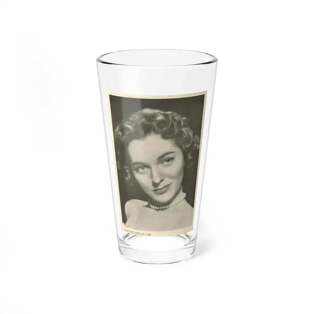 Joan Weldon #23 (Vintage Female Icon) Pint Glass 16oz 16oz - Go Mug Yourself