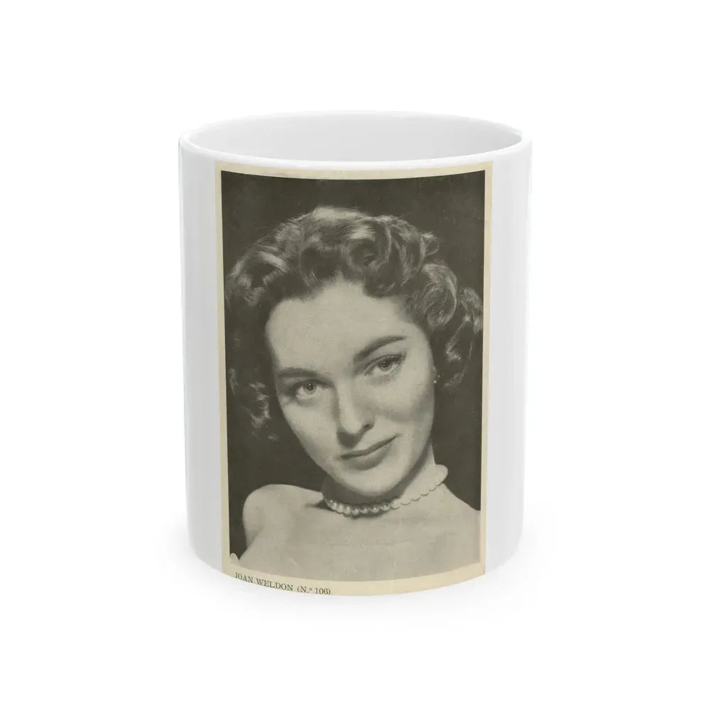 Joan Weldon #23 (Vintage Female Icon) White Coffee Mug 11oz - Go Mug Yourself