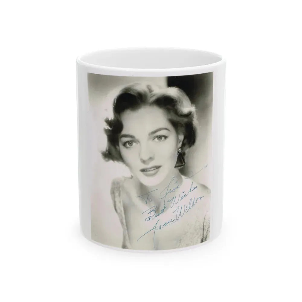 Joan Weldon #24 (Vintage Female Icon) White Coffee Mug 11oz - Go Mug Yourself
