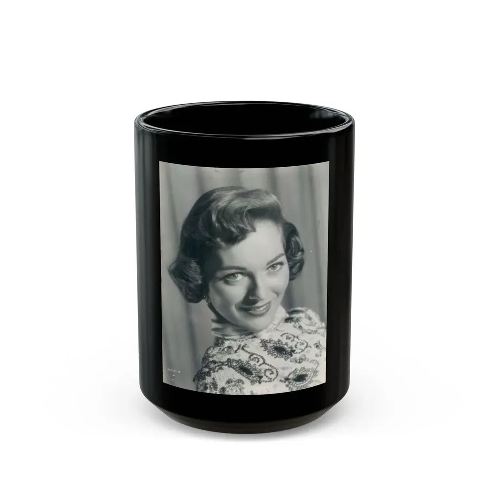 Joan Weldon #25 (Vintage Female Icon) Black Coffee Mug 15oz - Go Mug Yourself