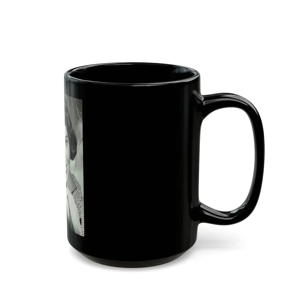 Joan Weldon #26 (Vintage Female Icon) Black Coffee Mug - Go Mug Yourself