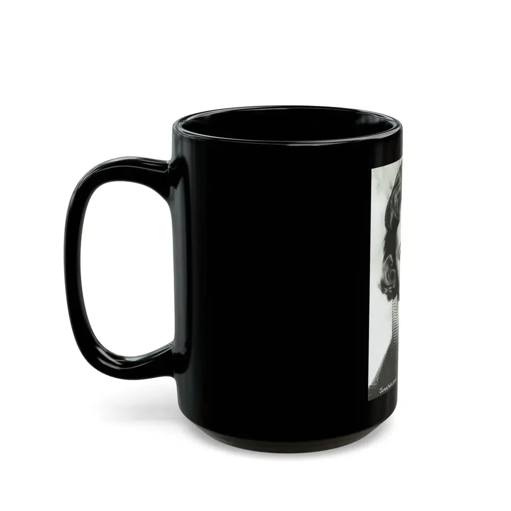 Joan Weldon #26 (Vintage Female Icon) Black Coffee Mug - Go Mug Yourself