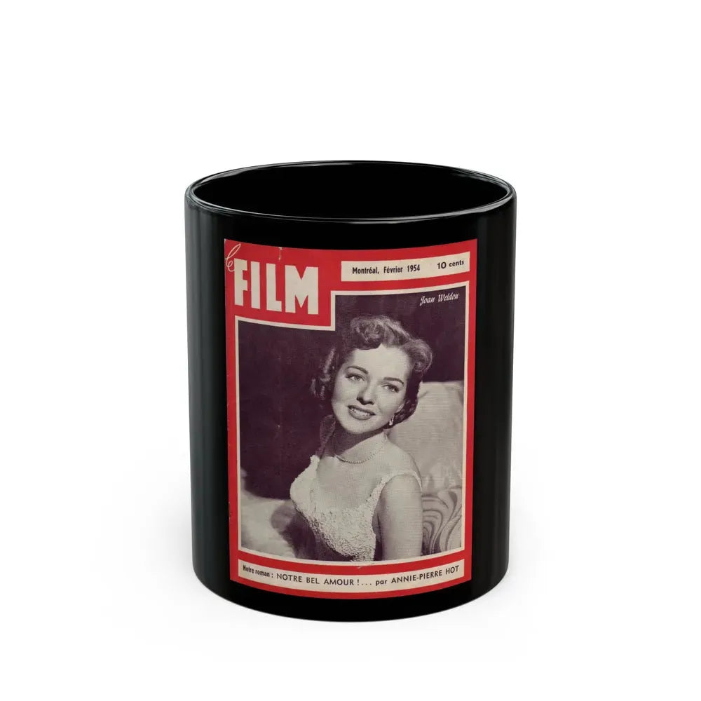 Joan Weldon #29 (Vintage Female Icon) Black Coffee Mug 11oz - Go Mug Yourself