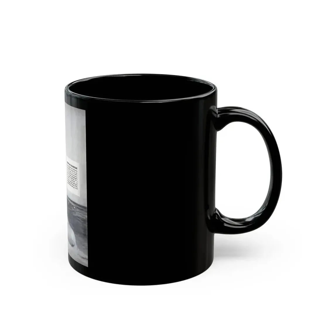 Joanne Arnold #100 - Inside of cover Intro to Jo Ann's Section 1 Caption & 1 B&W Photo from Modern Man Mag. Feb. '52 (Vintage Female Icon) Black Coffee Mug - Go Mug Yourself