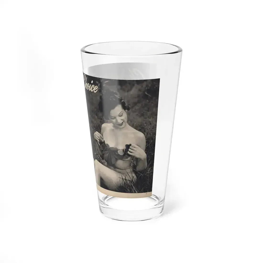 Joanne Arnold #107 - Pages 1 & 2 of 4 with 3 B&W Photos, Caption & Article from Famous Models Mag. Sept.-Oct. '51 (Vintage Female Icon) Pint Glass 16oz - Go Mug Yourself