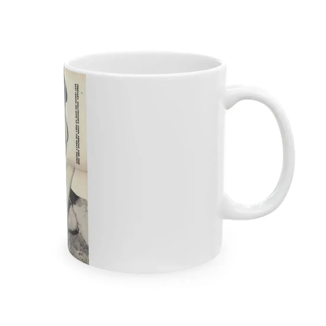 Joanne Arnold #109 - 1 B&W Centerfold of ''Jo Ann'' from HE Pocket Mag. Feb. '55 (Vintage Female Icon) White Coffee Mug - Go Mug Yourself