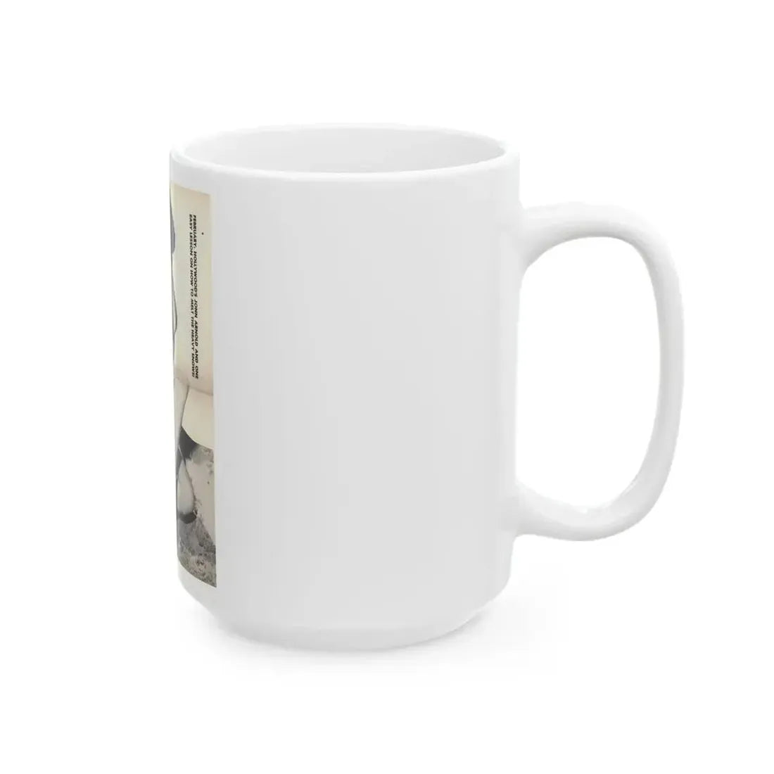 Joanne Arnold #109 - 1 B&W Centerfold of ''Jo Ann'' from HE Pocket Mag. Feb. '55 (Vintage Female Icon) White Coffee Mug - Go Mug Yourself