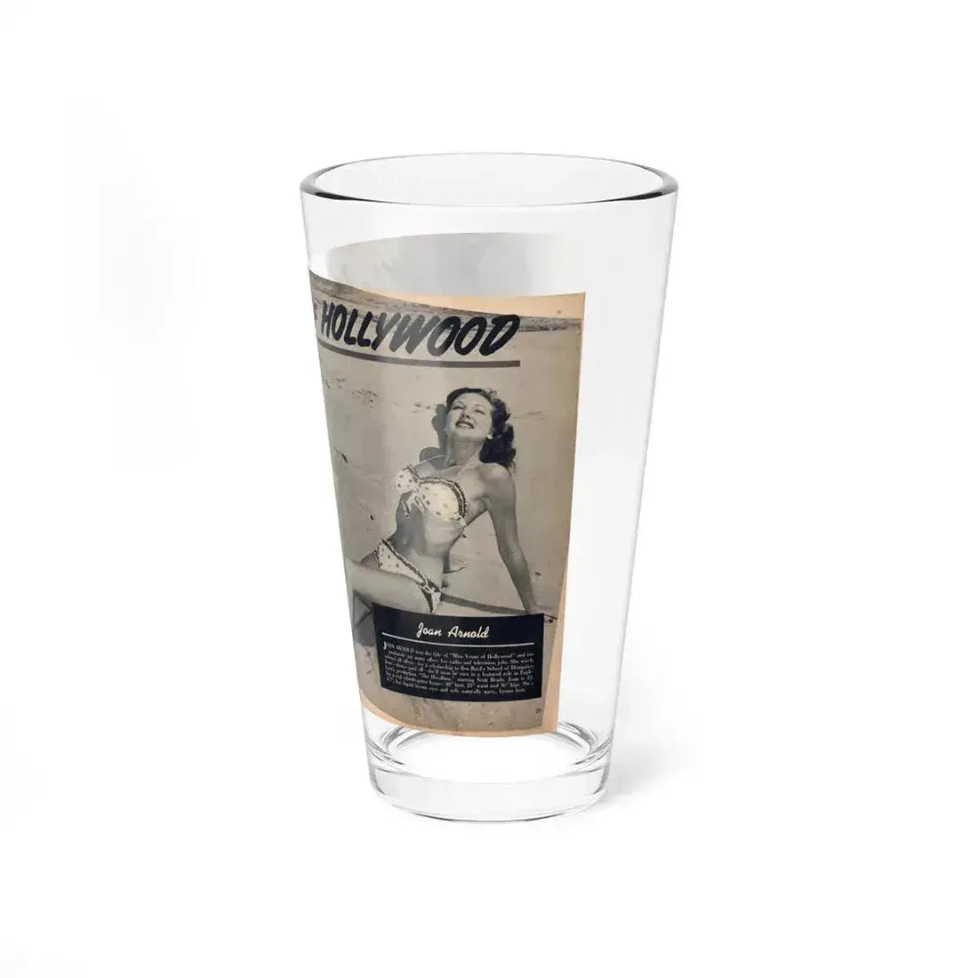 Joanne Arnold #110 - Pages 26 & 27 Pages 1 & 2 of 4 Featuring, ''Jo Ann'' with, 2 Large B&W Photos & Brief Paragraph (Vintage Female Icon) Pint Glass 16oz - Go Mug Yourself