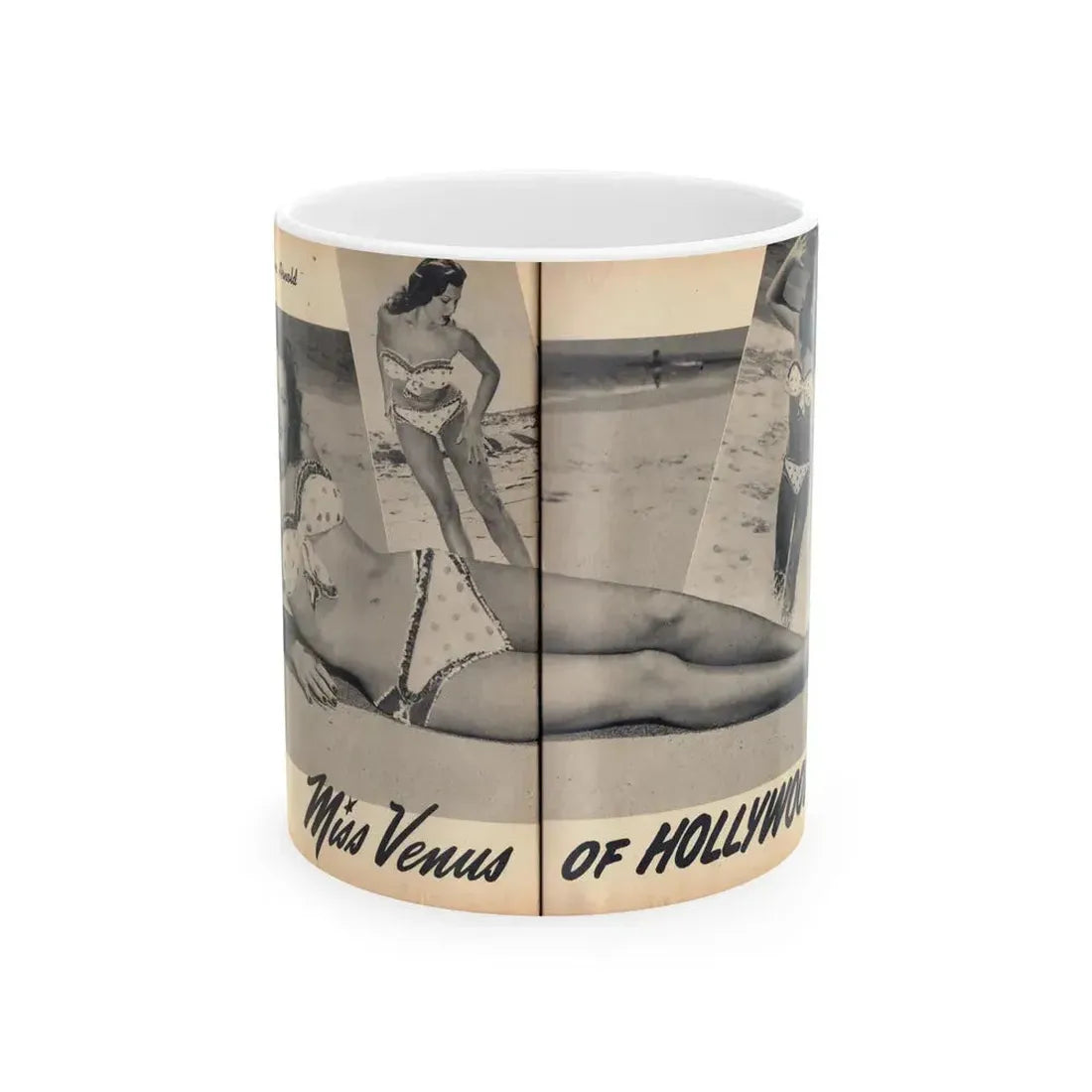 Joanne Arnold #111 - Pages 28 & 29 Pages 3 & 4 of 4 Featuring, ''Jo Ann'' with, 1 Large B&W Photo, 2 Small Ones & Brief Paragraph (Vintage Female Icon) White Coffee Mug 11oz - Go Mug Yourself