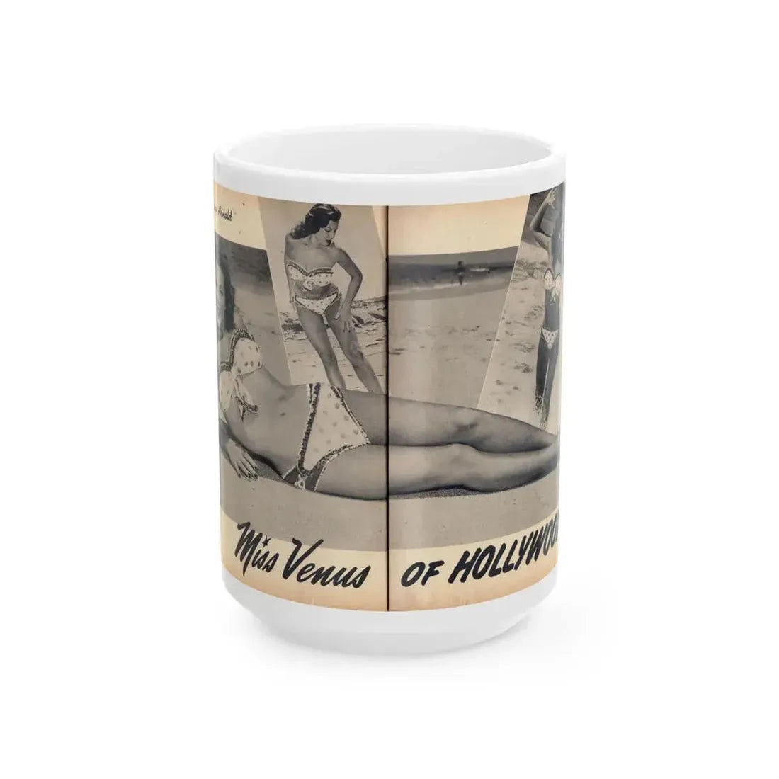 Joanne Arnold #111 - Pages 28 & 29 Pages 3 & 4 of 4 Featuring, ''Jo Ann'' with, 1 Large B&W Photo, 2 Small Ones & Brief Paragraph (Vintage Female Icon) White Coffee Mug 15oz - Go Mug Yourself