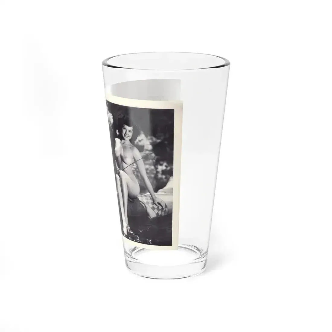 Joanne Arnold #113 - Pages 2 & 3 Intro & 1 Full Body Nude B&W Pic Fishing from BREATHTAKNG BEAUTIES Proudly Presents...Jo Ann (Vintage Female Icon) Pint Glass 16oz - Go Mug Yourself